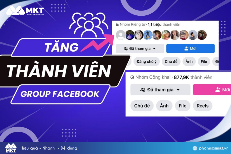 Tool tăng thành viên group Facebook